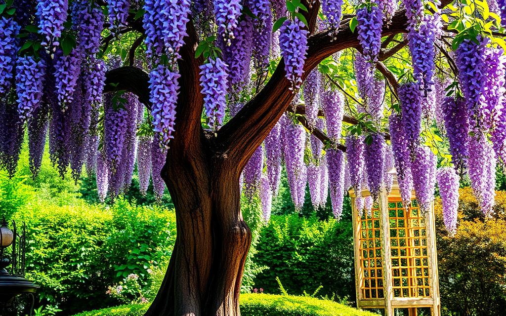 wisteria na pniu